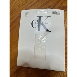 1992 Calvin Klein CK Sheer Control Top Pantyhose Hosiery White Size 1 NWT